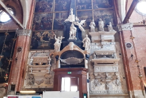 Giro in gondola e tour a piedi di Venezia