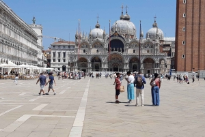Giro in gondola e tour a piedi di Venezia