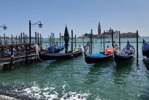 Giro in gondola e tour a piedi di Venezia