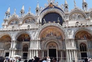 Giro in gondola e tour a piedi di Venezia