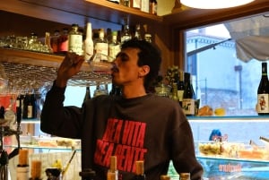 Venise : dégustation de vin naturel de luxe avec tapas cicchetti