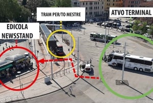 Venedig: Bustransfer zwischen dem Flughafen Marco Polo und der Stadt