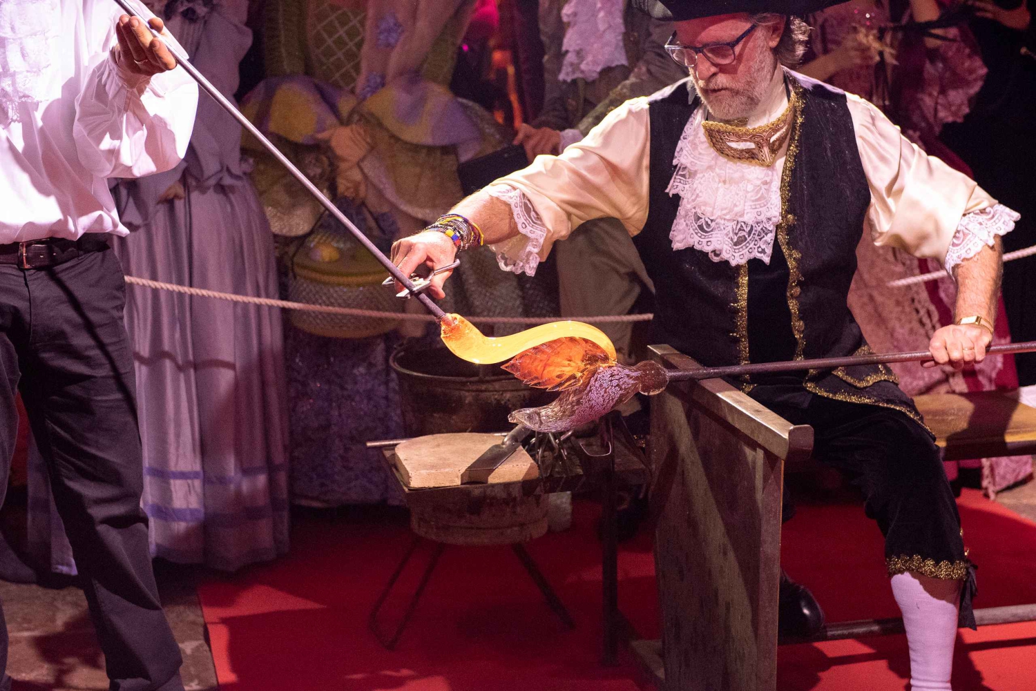 Murano: Demostración de soplado de vidrio con bebidas opcionales