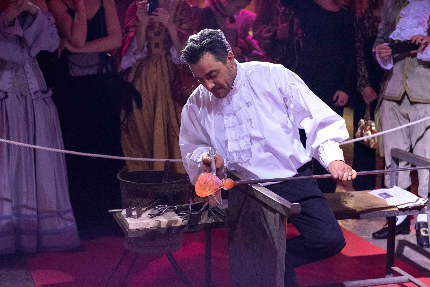 Murano: Demostración de soplado de vidrio con bebidas opcionales