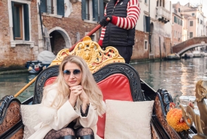 Fotosession av din gondoltur i Venedig