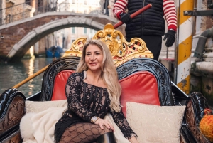 Fotosession av din gondoltur i Venedig