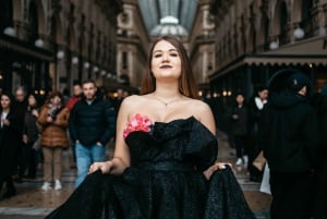 Photoshoot with a fairytale Dress in the heart of Milan