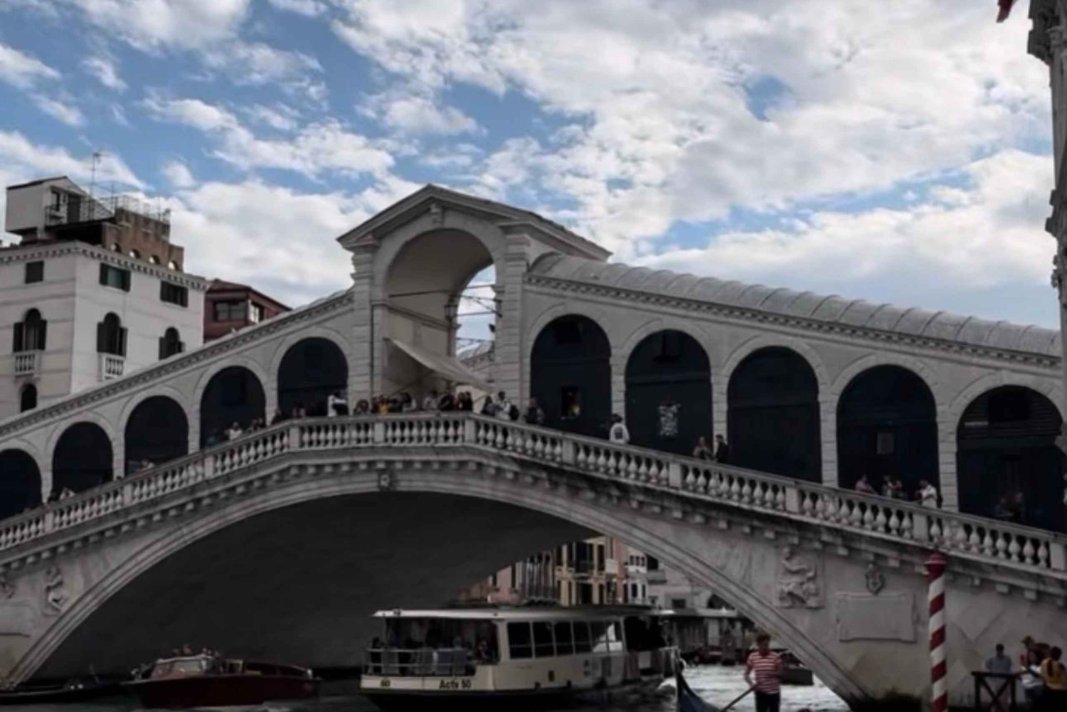 Privat gondoltur plus privat rundvandring i Venedig