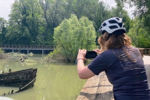 トレヴィーゾ-ジェソロ：バスで戻るシレサイクリングロードのサイクリングツアー