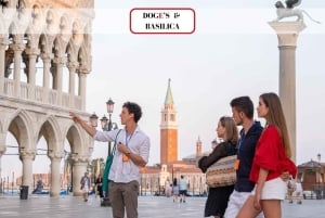 Venedig: Basilica, Dogepaladset, gondoltur med guidet tur