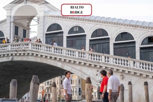 Venezia: Dogepalasset, San Marco-kirken og Rialtobroen