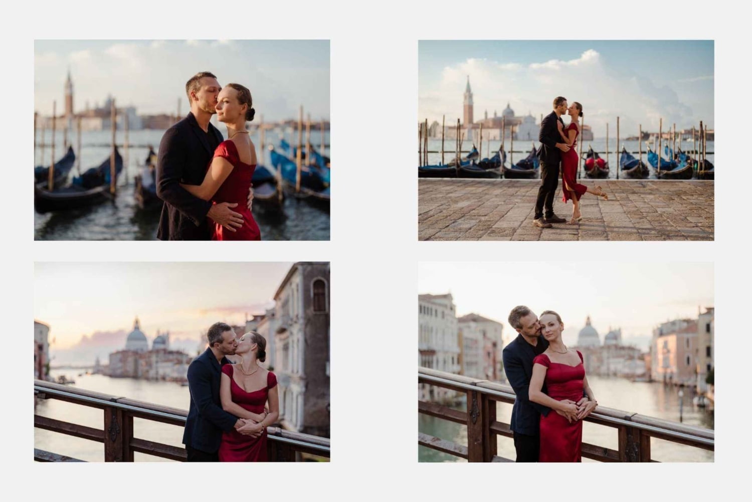 Veneza: Fotos elegantes de casais em suas férias