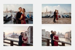 Veneza: Fotos elegantes de casais em suas férias