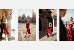 Veneza: Fotos elegantes de casais em suas férias