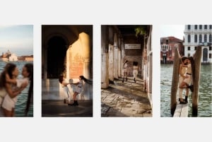 Veneza: Fotos elegantes de casais em suas férias