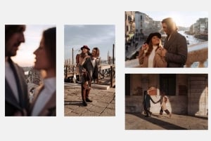 Veneza: Fotos elegantes de casais em suas férias