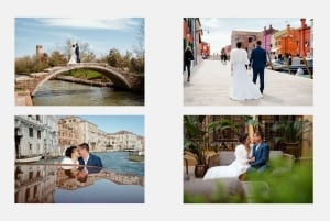 Veneza: Fotos elegantes de casais em suas férias