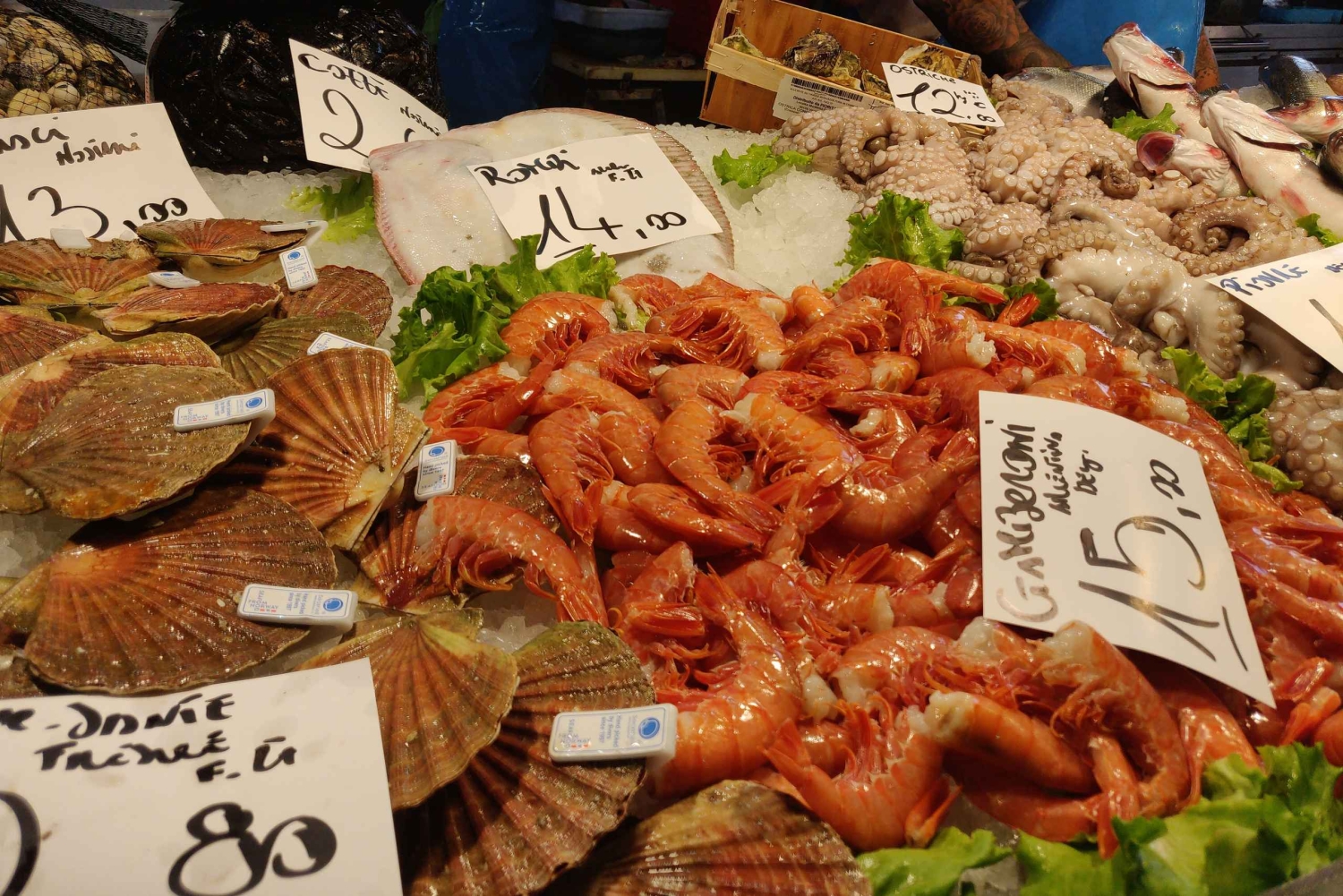 Venice: Local Fish Market With Cicchetti, Lunch, and Wine