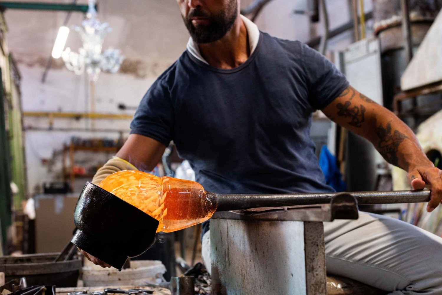 Venise : Démonstration et atelier de soufflage de verre de Murano