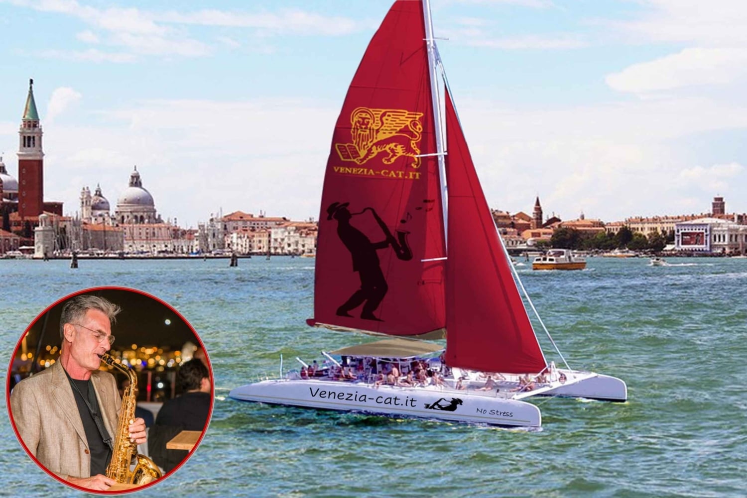 Venezia: Nattkatamarancruise i lagunen
