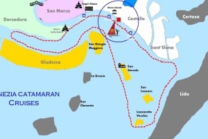 Venezia: Nattkatamarancruise i lagunen