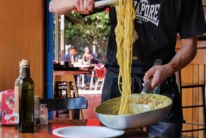 Venedig: Madlavningskursus i pasta carbonara med vin