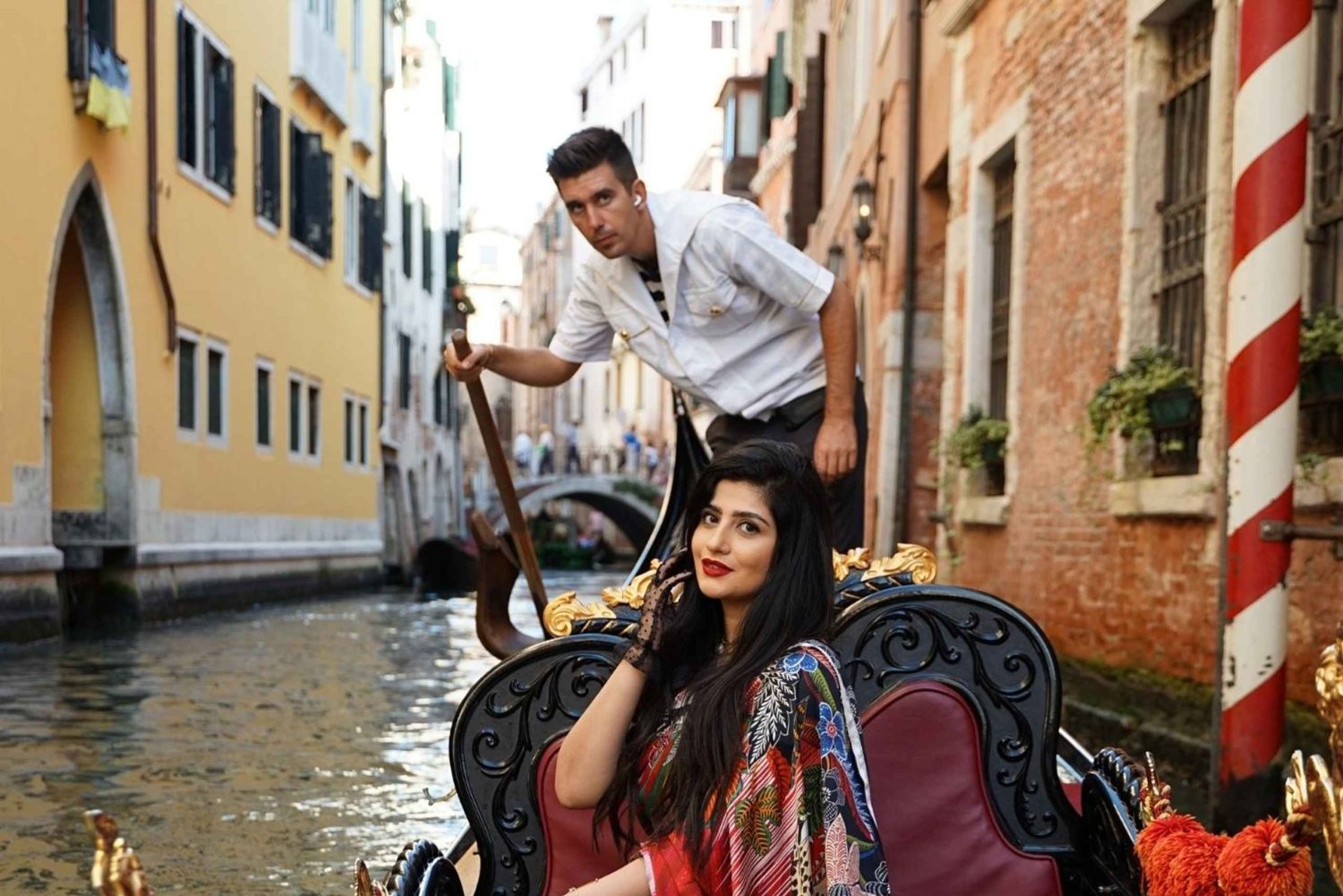 Venedig: Fotosession i en gondol