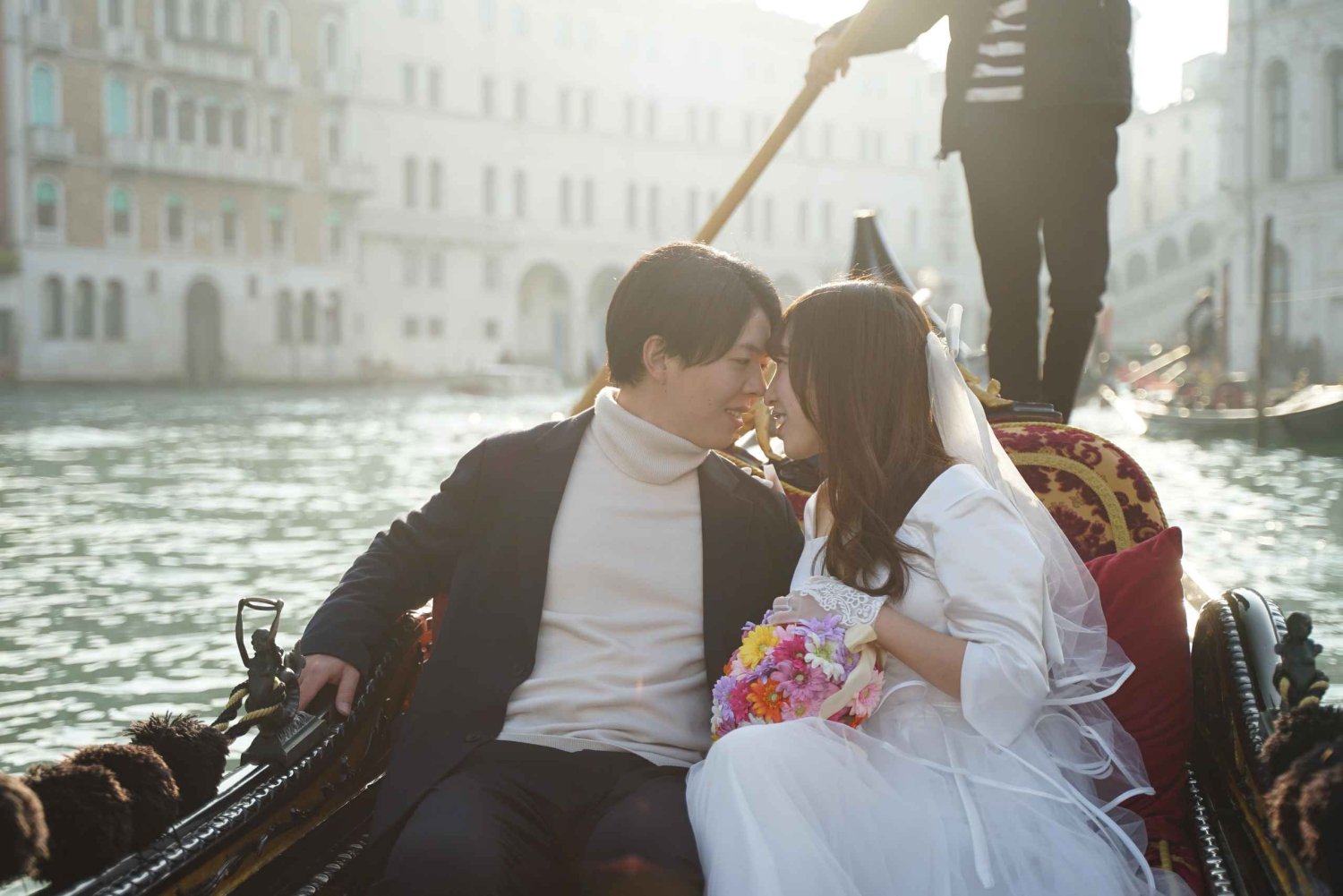 Venedig: Fotosession i en gondol