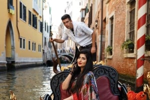 Venedig: Fotosession i en gondol