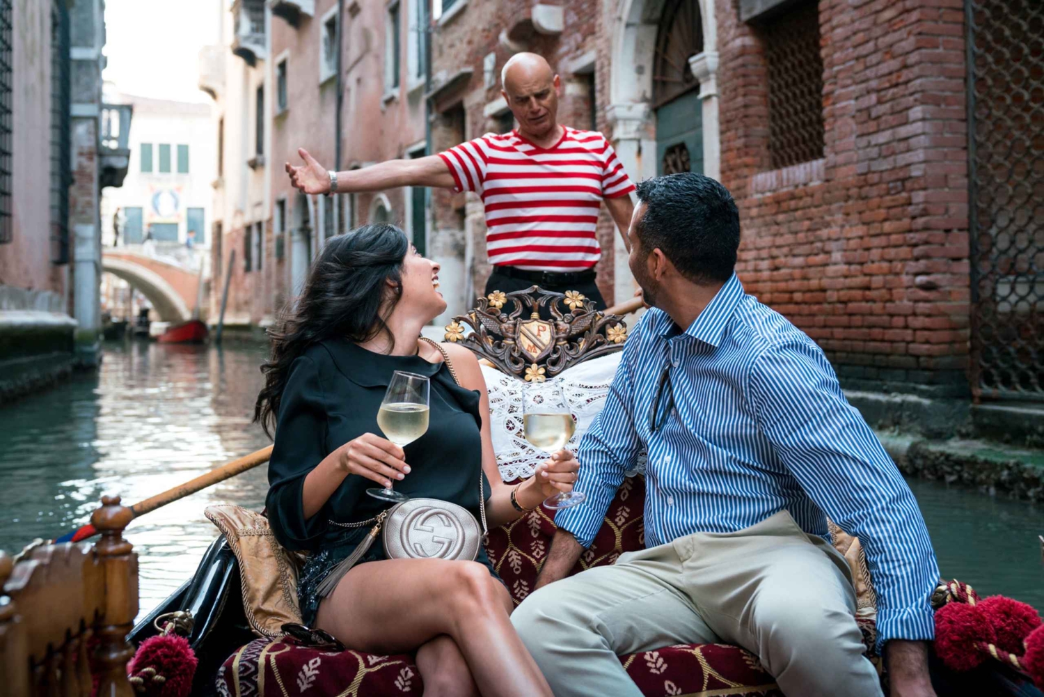Venedig: Privat gondoltur med fotografering