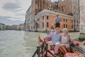 Venedig: Privat gondoltur med fotografering