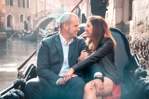 Venedig: Privat gondoltur med fotografering