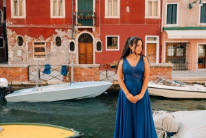 Venise : Promenade en gondole privée avec un photographe professionnel