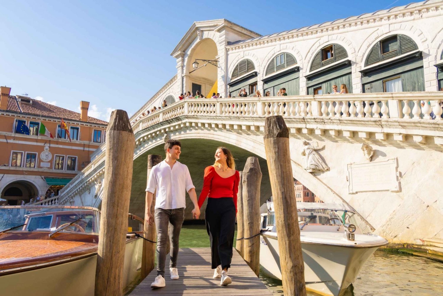 Venedig: Professionell fotografering vid Rialtobron