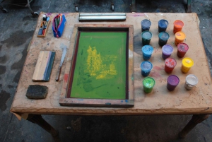 Veneza: Oficina de serigrafia em um ateliê histórico