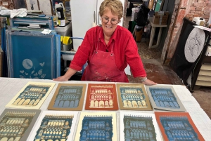 Veneza: Oficina de serigrafia em um ateliê histórico