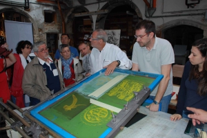Veneza: Oficina de serigrafia em um ateliê histórico