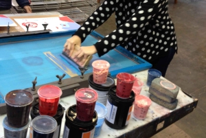 Veneza: Oficina de serigrafia em um ateliê histórico