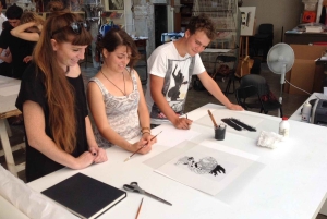 Veneza: Oficina de serigrafia em um ateliê histórico