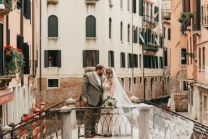 Veneza: sessão de fotos de gôndola contando histórias