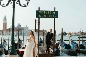 Veneza: sessão de fotos de gôndola contando histórias