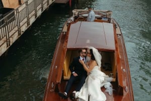 Veneza: sessão de fotos de gôndola contando histórias