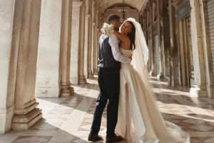 Veneza: sessão de fotos de gôndola contando histórias