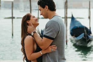 Veneza: sessão de fotos de gôndola contando histórias