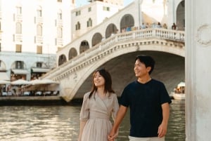 Veneza: sessão de fotos de gôndola contando histórias