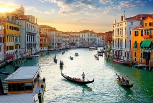 Rundvandring och gondoltur i förtrollande Venedig