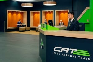 Pociąg CAT relacji lotnisko w Wiedniu – Wien Mitte