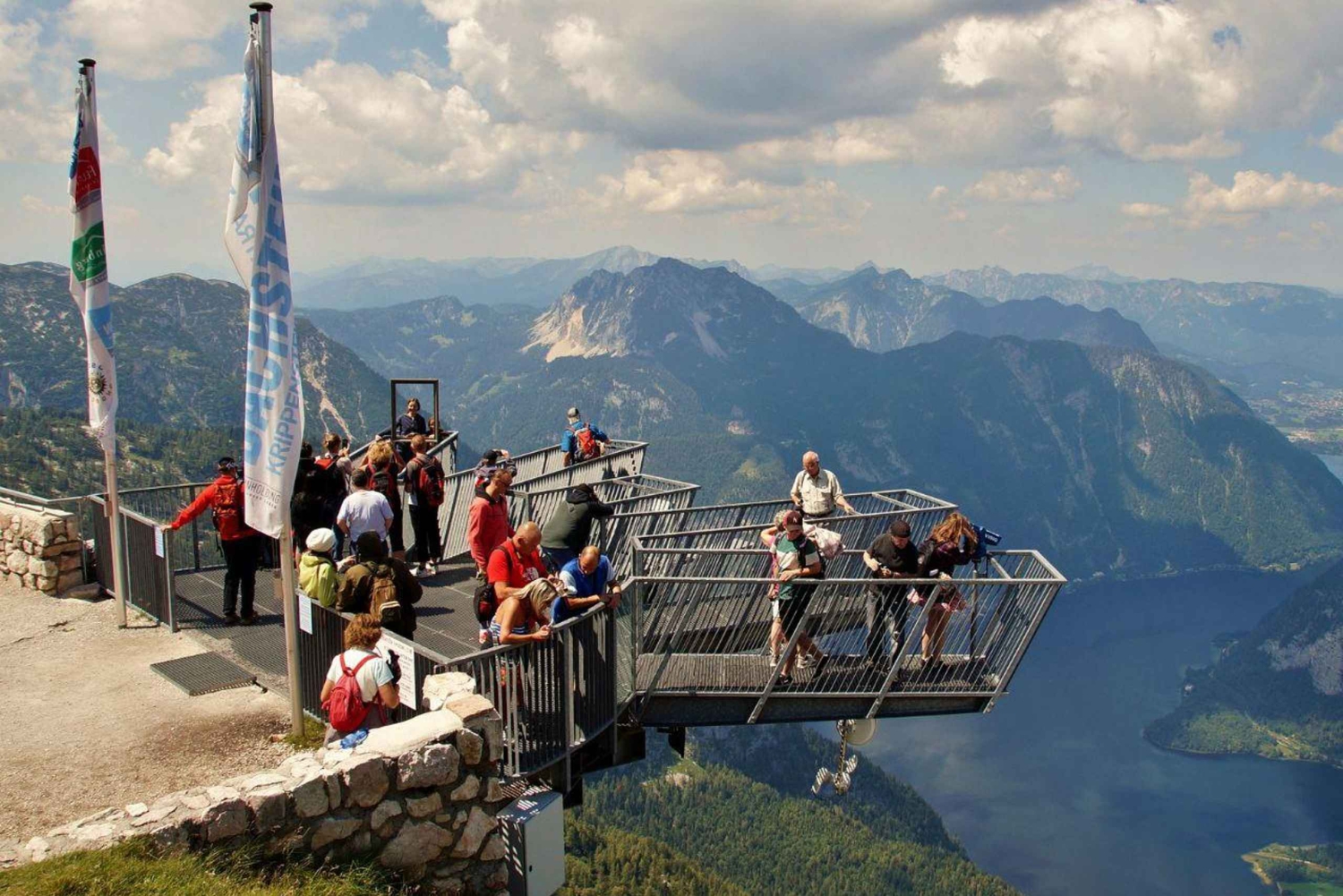 Fra Wien: Dagsudflugt til Dachstein & Hallstatt