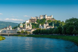 Vanuit Wenen: dagtrip naar Hallstatt en Salzburg met gids