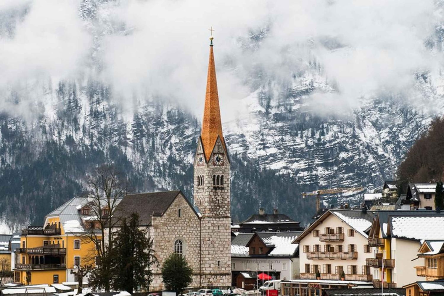 Från Wien: Dagsutflykt till Traunkirchen, Hallstatt och Salzburg